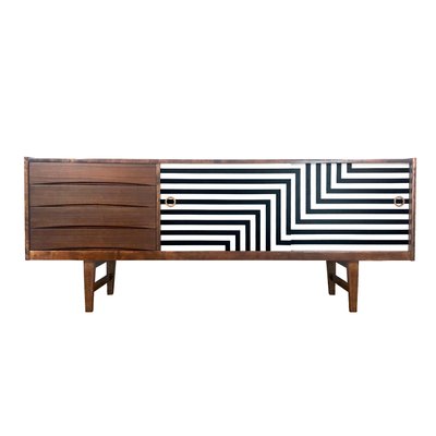 Polish Sideboard with Manual Op Art Motif, 1968-YQY-2026003