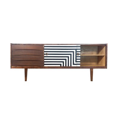 Polish Sideboard with Manual Op Art Motif, 1968-YQY-2026003