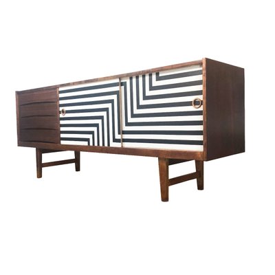 Polish Sideboard with Manual Op Art Motif, 1968-YQY-2026003