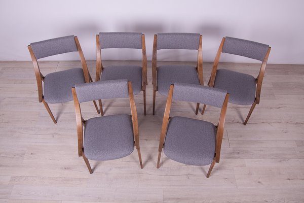 Polish Ski Jumper Chairs from Zamojska, 1970s, Set of 6-NIT-1138206