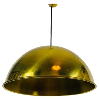 Polished Brass Pendant Lamp by Florian Schulz, 1970s-PUK-792244