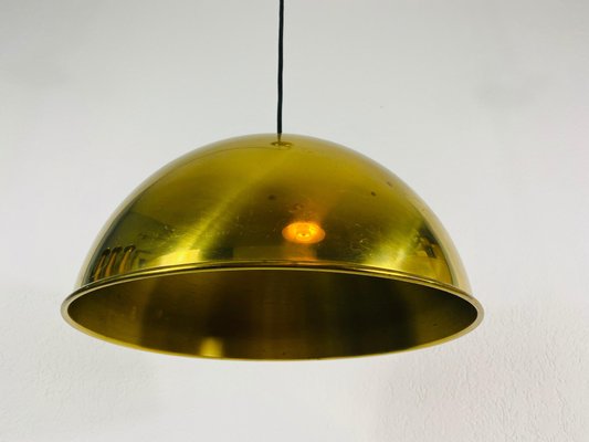 Polished Brass Pendant Lamp by Florian Schulz, 1970s-PUK-792244