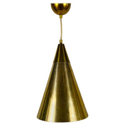 Polished Brass Pendant Lamp In the Style of Paavo Tynell, 1950s-PUK-829089