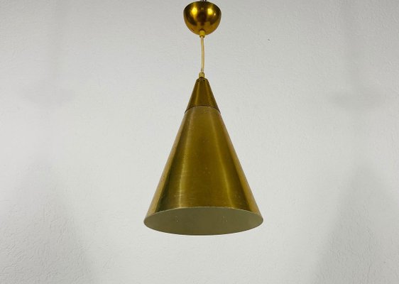 Polished Brass Pendant Lamp In the Style of Paavo Tynell, 1950s-PUK-829089