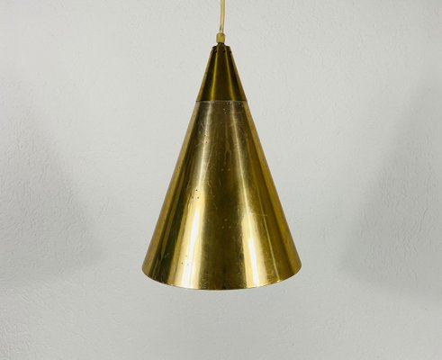 Polished Brass Pendant Lamp in the Style of Paavo Tynell, 1950s, Set of 3-PUK-1113709