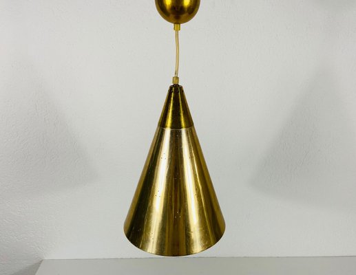 Polished Brass Pendant Lamp in the Style of Paavo Tynell, 1950s, Set of 3-PUK-1113709