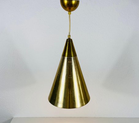 Polished Brass Pendant Lamp in the Style of Paavo Tynell, 1950s, Set of 3-PUK-1113709