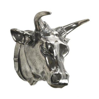 Polished Metal Bulls Head-NQ-1422025