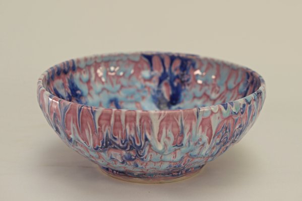 Polychrome Ceramic Bowl by Giordano, 1960s-NEN-2021768