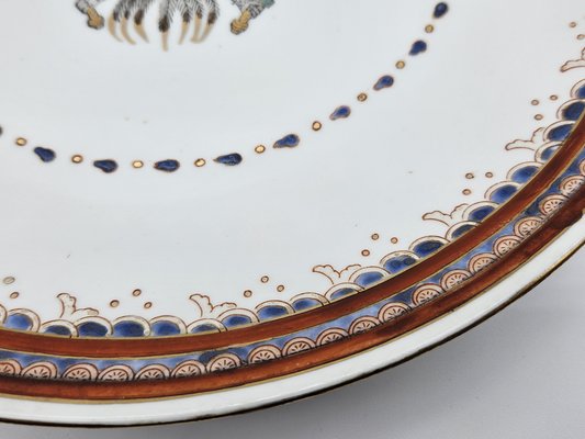 Polychrome Ceramic Dishes, Early 20th Century, Set of 2-ZUW-1802347