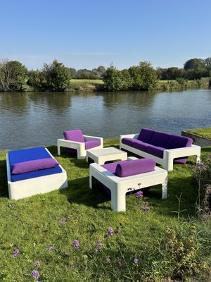 Polyester Paulus Collection Seating Group & Daybed, Paris, 1970s, Set of 5-GQD-2040569