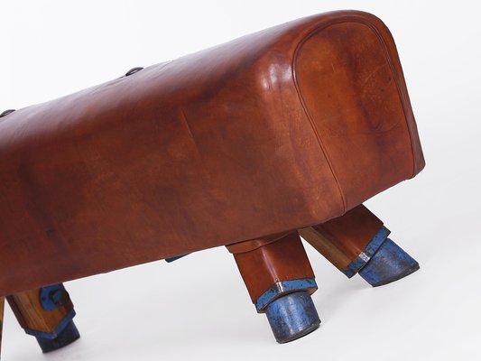 Pommel Horse Leather Bench, 1930s-TW-1453804