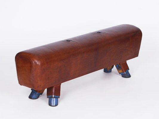 Pommel Horse Leather Bench, 1930s-TW-1453804