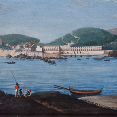 Ponza Island - Original Oil on Canvas - 18th century-ZCI-759308