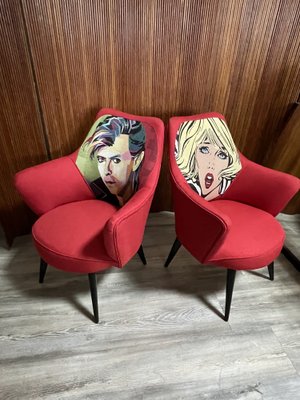 Pop Art Armchairs, 1950s, Set of 2-JHL-1276663