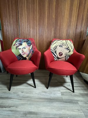 Pop Art Armchairs, 1950s, Set of 2-JHL-1276663