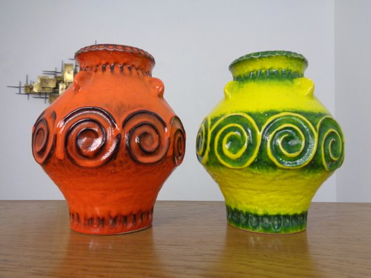 Pop Art Ceramic Vases from Jasba, Set of 2, 1970s-RDW-1148522