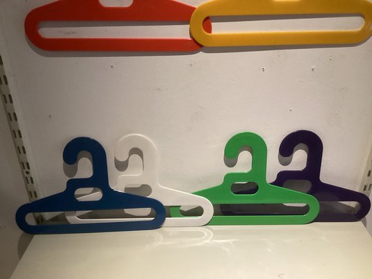 Pop Art Multi Colors Coat Hangers, 1970s, Set of 6-SU-1410978