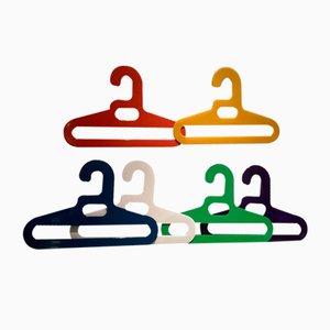 Pop Art Multi Colors Coat Hangers, 1970s, Set of 6-SU-1410978