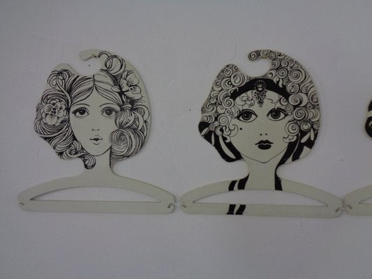 Pop Art Plastic Coat Hangers, 1960s, Set of 5-RDW-1057335