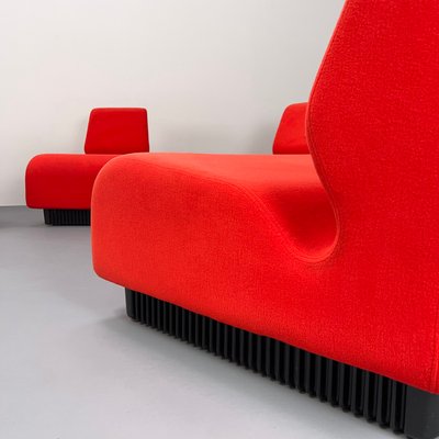 Pop Art Red Sofa by Don Chadwick for Herman Miller, 1990s, Set of 5-VQG-2014612