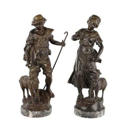 Popular Bronze Figures, Set of 2-VMM-2040644