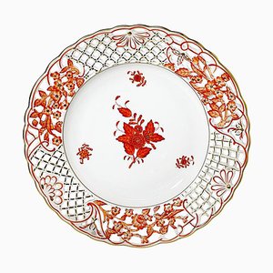 Porcelain Apponyi Rust Wall Decoration Plate from Herend Hungary-UCH-1224399