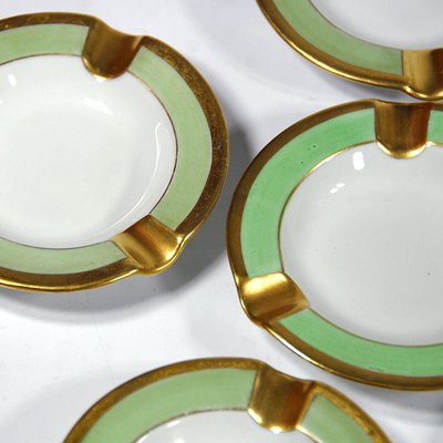 Porcelain Ashtrays from Edition Christofle, Set of 6-GIW-1162435