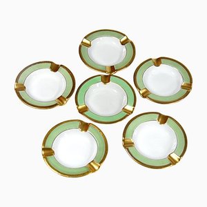 Porcelain Ashtrays from Edition Christofle, Set of 6-GIW-1162435