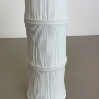 Porcelain & Bamboo Op Art Vase by Heinrich Fuchs for Hutschenreuther, Germany, 1970s-QZ-1053385