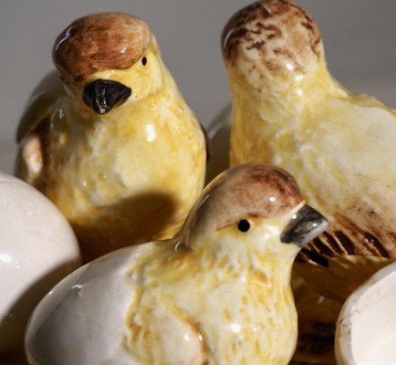 Porcelain Bowl with Baby Chickens-SA-1007547