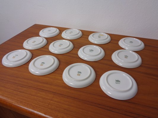 Porcelain Coasters by Raymond Peynet for Rosenthal Studio Line, 1960s, Set of 12-RDW-1785483