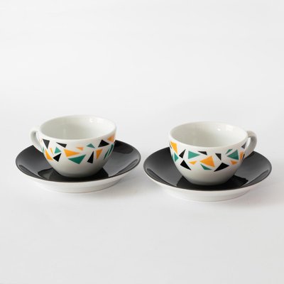 Porcelain Coffee Cups by Terrazzo from Hutschenreuther, 1980s, Set of 2-IXK-1347641