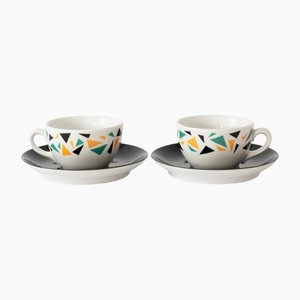 Porcelain Coffee Cups by Terrazzo from Hutschenreuther, 1980s, Set of 2-IXK-1347641