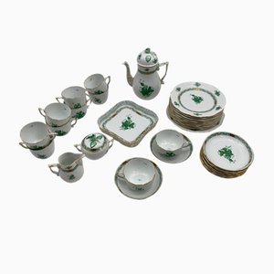 Porcelain Coffee Service from Herend, Hungary, 20th Century, Set of 34-CZ-1740979