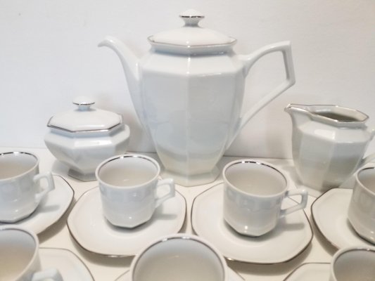 Porcelain Coffee Set from Philippe Deshoulières , 1980s, Set of 23-EHL-630355