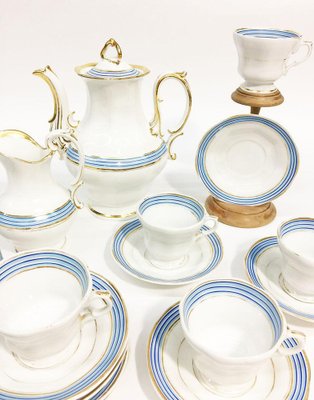 Porcelain Coffee & Tea Service from KPM, Germany, 1834-1837, Set of 11-UCH-1224565