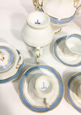 Porcelain Coffee & Tea Service from KPM, Germany, 1834-1837, Set of 11-UCH-1224565