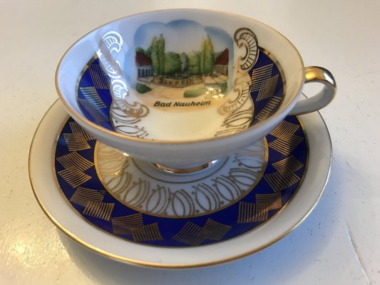 Porcelain Cup and Saucer from Bavaria, 1950s, Set of 2-WQQ-1716678