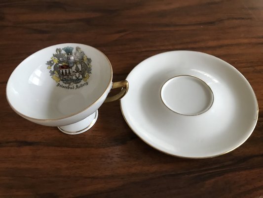 Porcelain Cup and Saucer from Geierstahl, 1950s, Set of 2-WQQ-1716672