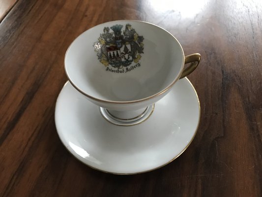 Porcelain Cup and Saucer from Geierstahl, 1950s, Set of 2-WQQ-1716672