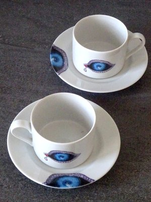 Porcelain Cups by Salvador Dali, Set of 5-GT-1145142