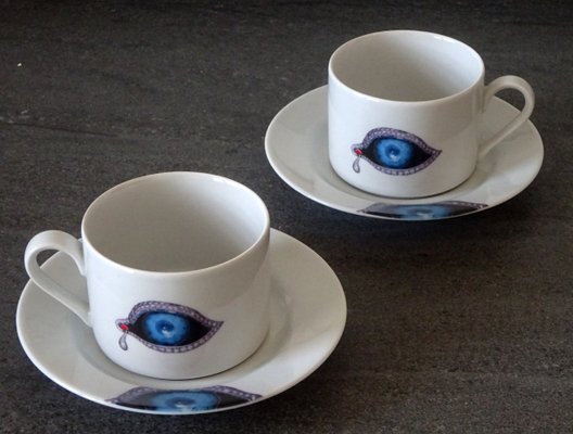 Porcelain Cups by Salvador Dali, Set of 5-GT-1145142