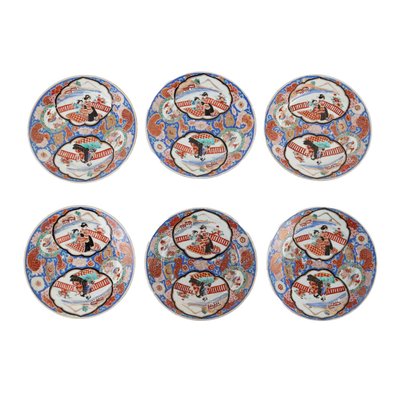 Porcelain Dishes, Set of 6-VMM-1411155