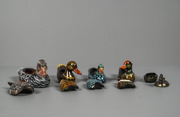 Porcelain Ducks, 1970s, Set of 5-VLO-1444931