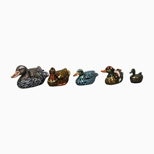 Porcelain Ducks, 1970s, Set of 5-VLO-1444931