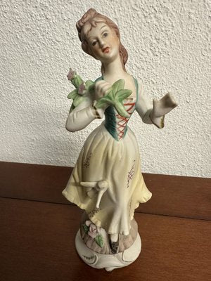 Porcelain Figurine and Vase, Former Czechoslovakia, Set of 2-SZM-1786734