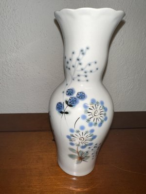 Porcelain Figurine and Vase, Former Czechoslovakia, Set of 2-SZM-1786734