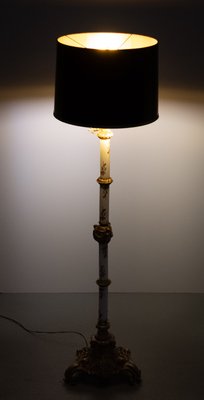 Porcelain Gilt Metal Porcelain Floor Lamp from Zsolnay, Hungarian, 1870s-GCG-2024707