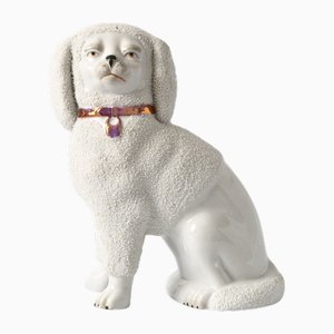 Porcelain Mantle Dog Figurine, 1890s-IXK-2032512